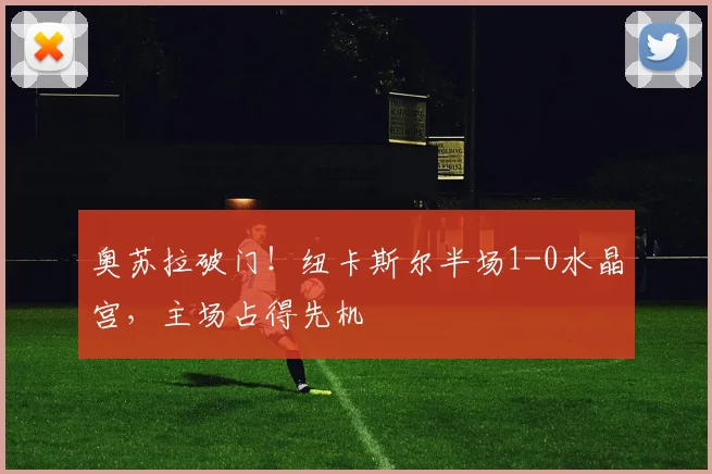 奥苏拉破门！纽卡斯尔半场1-0水晶宫，主场占得先机